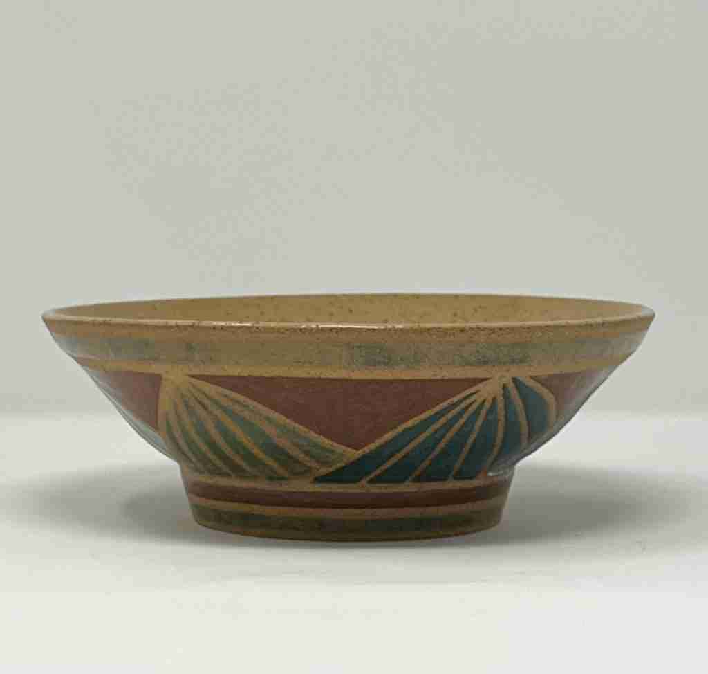 Green Palette Shallow Bowl